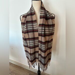 Ballantrae Edinburgh Scotland 100% Lambswool Plaid Tartan Wool Scarf